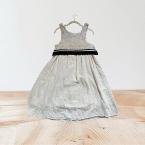 Elegant Cream and Black Kids Dress (2 pieces)